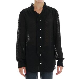 CAMICIA FLOCCATA MOLLY BRACKEN NERO